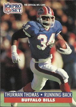 Thurman Thomas Buffalo Bills 1991 Pro set NFL #86